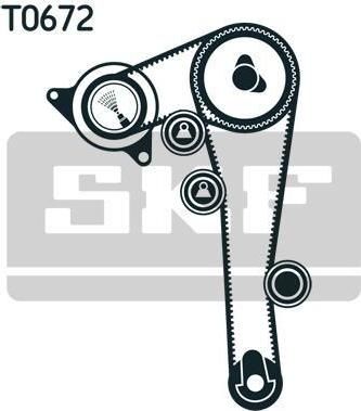 SKF VKMS 92513 комплект ремня грм на NISSAN PRIMERA (P10)