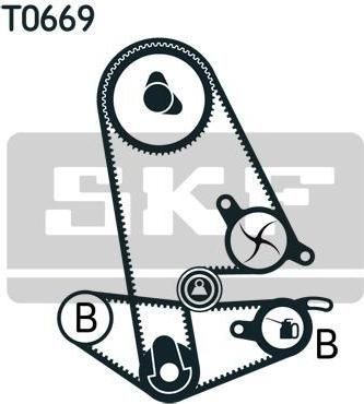 SKF VKMS 93600 комплект ремня грм на HONDA ACCORD IV (CB)