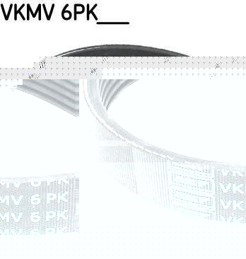 SKF VKMV 6PK986 поликлиновой ремень на FIAT PUNTO (176)