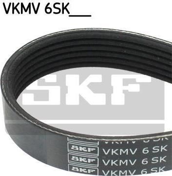 SKF VKMV 6SK1033 поликлиновой ремень на FORD FIESTA VI