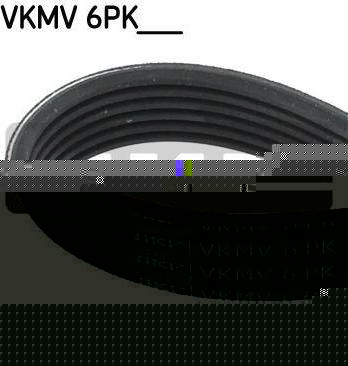 SKF VKMV6PK1520 Ремень поликлиновой VKMV6PK1520