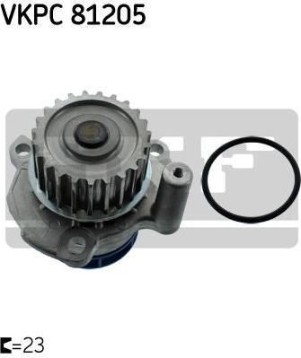 SKF VKPC 81205 Помпа Audi A3/A4/A6, VW Golf/Passat 2.0TFSi 04 (06A121011R)