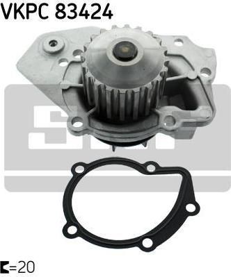 SKF VKPC 83424 водяной насос на PEUGEOT 405 II Break (4E)