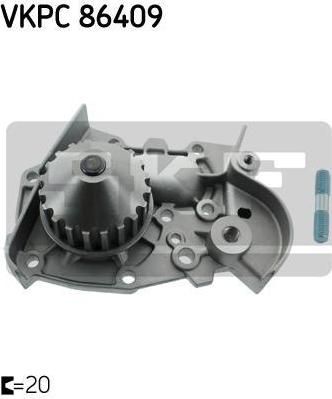 SKF VKPC 86409 водяной насос на RENAULT CLIO I (B/C57_, 5/357_)