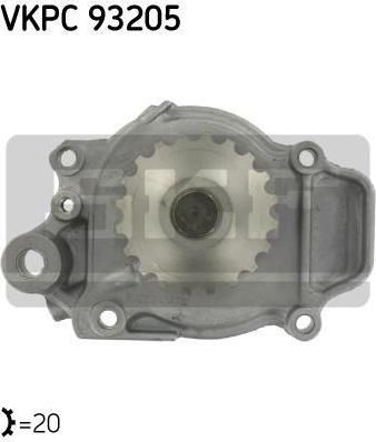 SKF VKPC 93205 водяной насос на HONDA CIVIC III Hatchback (AL, AJ, AG, AH)