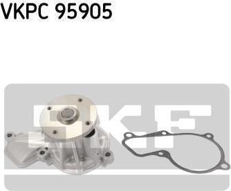 SKF VKPC 95905 водяной насос на HYUNDAI i40 CW (VF)