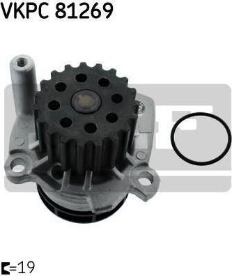 SKF VKPC81269 Водяной насос VAG 1,6TDi/2,0TDi