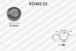 SNR KD452.22 Комплект ремня ГРМ FORD all 1.8TD 98-> (91SP+GT352.21)