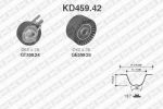 SNR KD45942 Ремень ГРМ [137 зуб.] +2 ролика