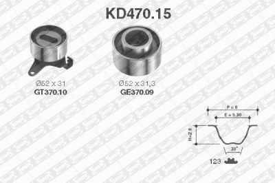 SNR KD470.15 комплект ремня грм на MAZDA 323 F V (BA)