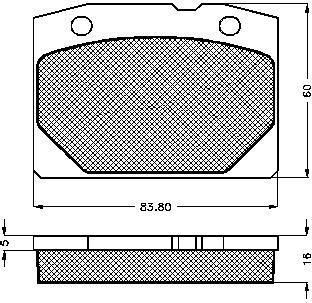 Spidan 30057 комплект тормозных колодок, дисковый тормоз на LADA RIVA универсал (2104)
