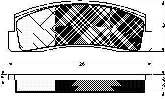 Spidan 30119 комплект тормозных колодок, дисковый тормоз на LADA NIVA II (2123)