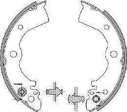 Spidan 30550 комплект тормозных колодок на NISSAN ALMERA I (N15)