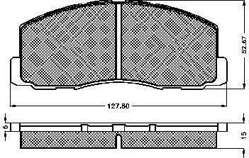 Spidan 31011 комплект тормозных колодок, дисковый тормоз на MITSUBISHI LANCER IV (C6_A, C7_A)