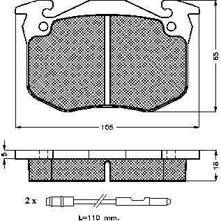 Spidan 31024 комплект тормозных колодок, дисковый тормоз на PEUGEOT 505 Break (551D)