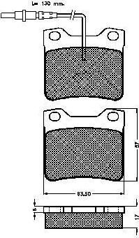 Spidan 31740 комплект тормозных колодок, дисковый тормоз на PEUGEOT 406 (8B)