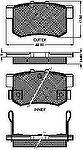 Spidan 31744 комплект тормозных колодок, дисковый тормоз на ROVER 600 (RH)