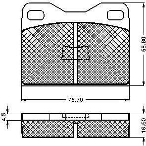 Spidan 31745 комплект тормозных колодок, дисковый тормоз на PEUGEOT 305 I Break (581D)