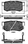 Spidan 31827 комплект тормозных колодок, дисковый тормоз на ROVER 600 (RH)