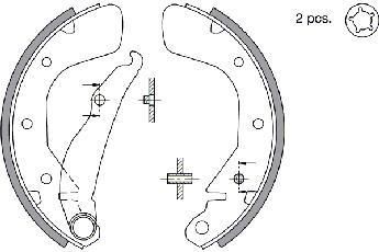 Spidan 33508 комплект тормозных колодок на OPEL ASTRA F Наклонная задняя часть (53_, 54_, 58_, 59_)
