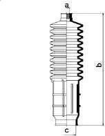 Spidan 83927 пыльник, рулевое управление на FIAT ARGENTA (132A)