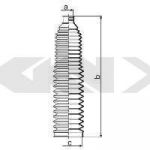 Spidan 83987 пыльник, рулевое управление на SKODA SUPERB (3U4)