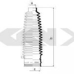 Spidan 84061 пыльник, рулевое управление на PEUGEOT 407 (6D_)