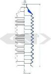 Spidan 84174 пыльник, рулевое управление на MAZDA 323 C IV (BG)