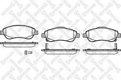 Stellox 001 081B-SX комплект тормозных колодок, дисковый тормоз на HONDA CR-V III (RE)