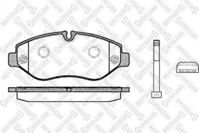 STELLOX КОМПЛЕКТ ТОРМОЗНЫХ КОЛОДОК, ДИСКОВЫЙ ТОРМОЗ (001 093B-SX)