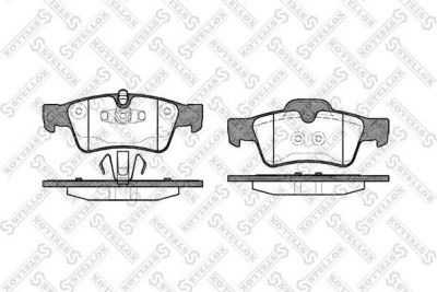 STELLOX КОМПЛЕКТ ТОРМОЗНЫХ КОЛОДОК, ДИСКОВЫЙ ТОРМОЗ (002 017-SX)