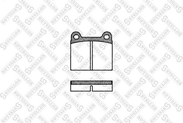 Stellox 017 000-SX комплект тормозных колодок, дисковый тормоз на OPEL MONZA A (22_)