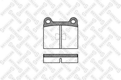 Stellox 028 000-SX комплект тормозных колодок, дисковый тормоз на VW SCIROCCO (53B)