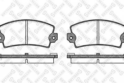 Stellox 032 036-SX комплект тормозных колодок, дисковый тормоз на LOTUS ESPRIT S4 (082)