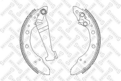 STELLOX Колодки тормозные барабанные, комплект (057 101-SX)