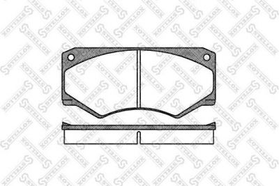 STELLOX КОМПЛЕКТ ТОРМОЗНЫХ КОЛОДОК, ДИСКОВЫЙ ТОРМОЗ (058 000B-SX)