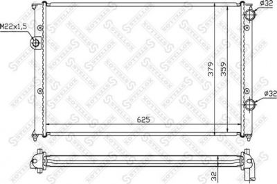 STELLOX Радиатор, охлаждение двигателя (10-25009-SX)