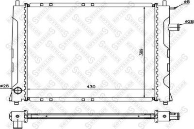 STELLOX Радиатор, охлаждение двигателя (10-25014-SX)