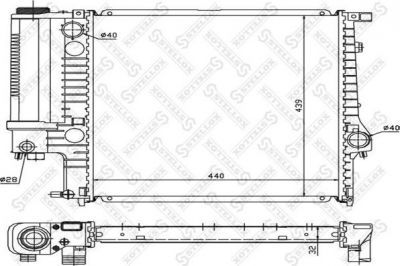 STELLOX Радиатор, охлаждение двигателя (10-25023-SX)