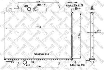 STELLOX Радиатор, охлаждение двигателя (10-25123-SX)