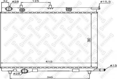 Stellox 10-25186-SX радиатор, охлаждение двигателя на PEUGEOT 207 (WA_, WC_)