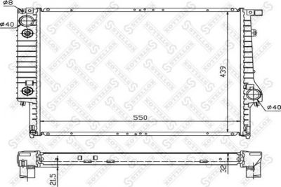 Stellox 10-25256-SX радиатор, охлаждение двигателя на 3 кабрио (E30)