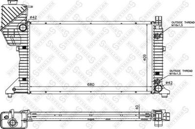 STELLOX Радиатор, охлаждение двигателя (10-25260-SX)
