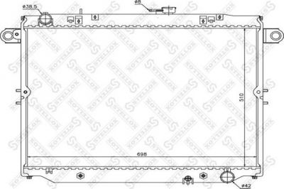 Stellox 10-25440-SX радиатор, охлаждение двигателя на TOYOTA LAND CRUISER 100 (FZJ1_, UZJ1_)