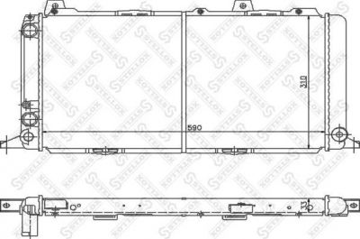 Stellox 10-25531-SX радиатор, охлаждение двигателя на AUDI 80 (81, 85, B2)