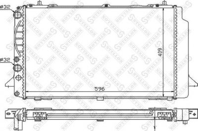 Stellox 10-25538-SX радиатор, охлаждение двигателя на AUDI COUPE (89, 8B)