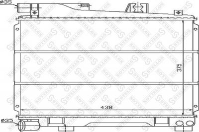Stellox 10-25564-SX радиатор, охлаждение двигателя на 3 кабрио (E30)
