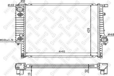 Stellox 10-25582-SX радиатор, охлаждение двигателя на 3 кабрио (E30)