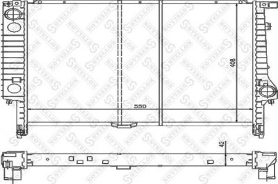 Stellox 10-25583-SX радиатор, охлаждение двигателя на 3 (E36)