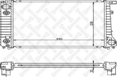 Stellox 10-25584-SX радиатор, охлаждение двигателя на 3 кабрио (E30)